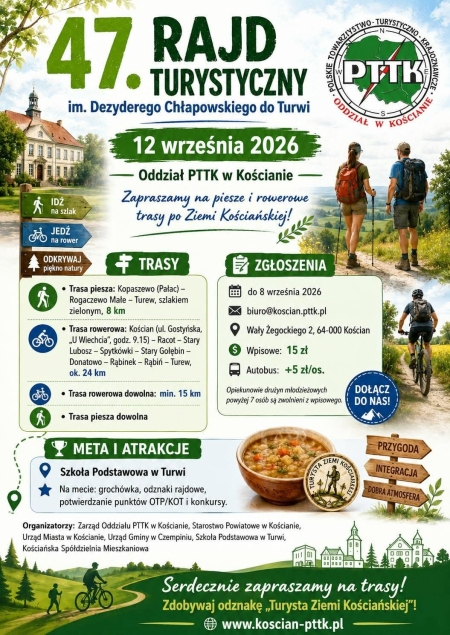 RAJD TURYSTYCZNY - zaproszenie