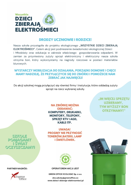 Zbiórka Elektrośmieci 20-30.04